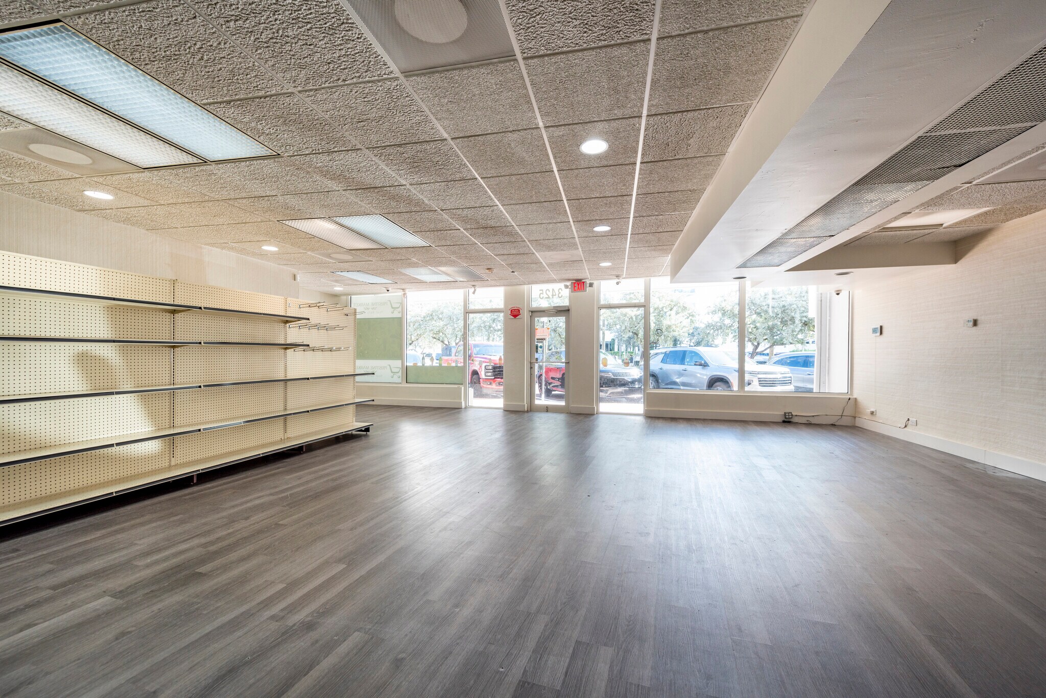 Showroom interior looking out the front windows onto Galt Ocean Drive
